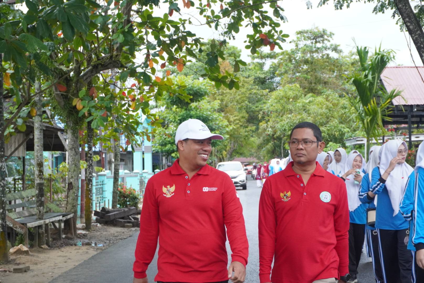 Langkah Sehat Penuh Kebersamaan, MAN 2 HSU Meriahkan HAB Kemenag RI Ke-80 Kabupaten HSU