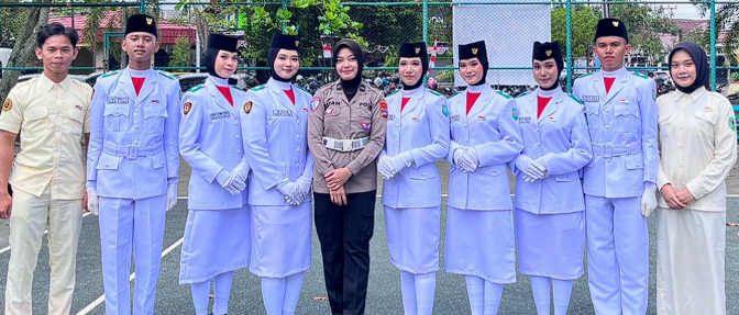 Siswa MAN 2 HSU Tampil Sebagai Paskibraka Pada HUT Ke-80 Kemerdekaan RI