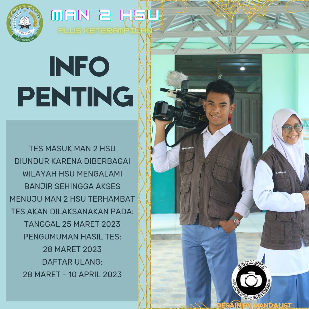 PPDB MAN 2 Hulu Sungai Utara + Keterampilan