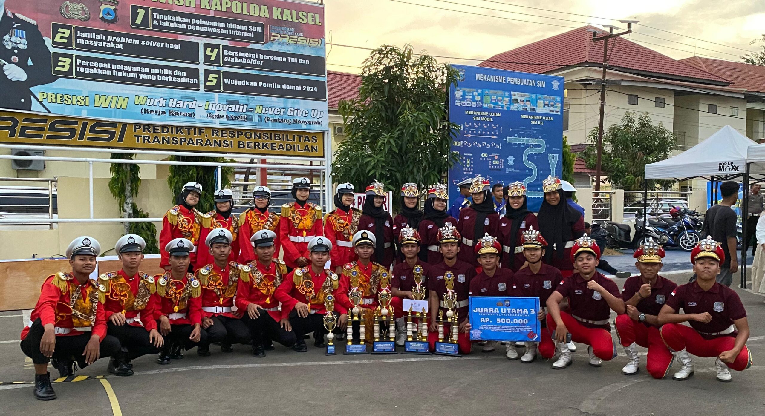 MAN 2 HSU ikuti lomba LPBB dan Senam Kreasi Lalu Lintas