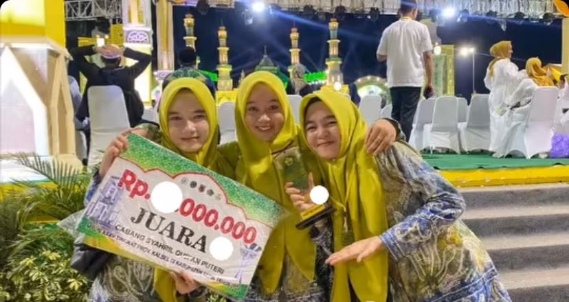 Ikuti MTQ Nasional di Kabupaten Tapin, Siswa MAN 2 HSU Raih Juara Syarhil Qur’an Puteri