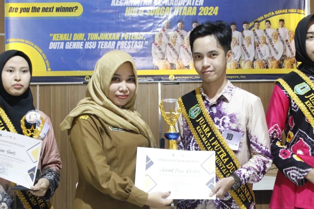 Ahmad Noor Rezky, Siswa MAN 2 HSU Raih Juara 1 Putra Duta GenRe Kec. Amuntai Selatan Tahun 2024